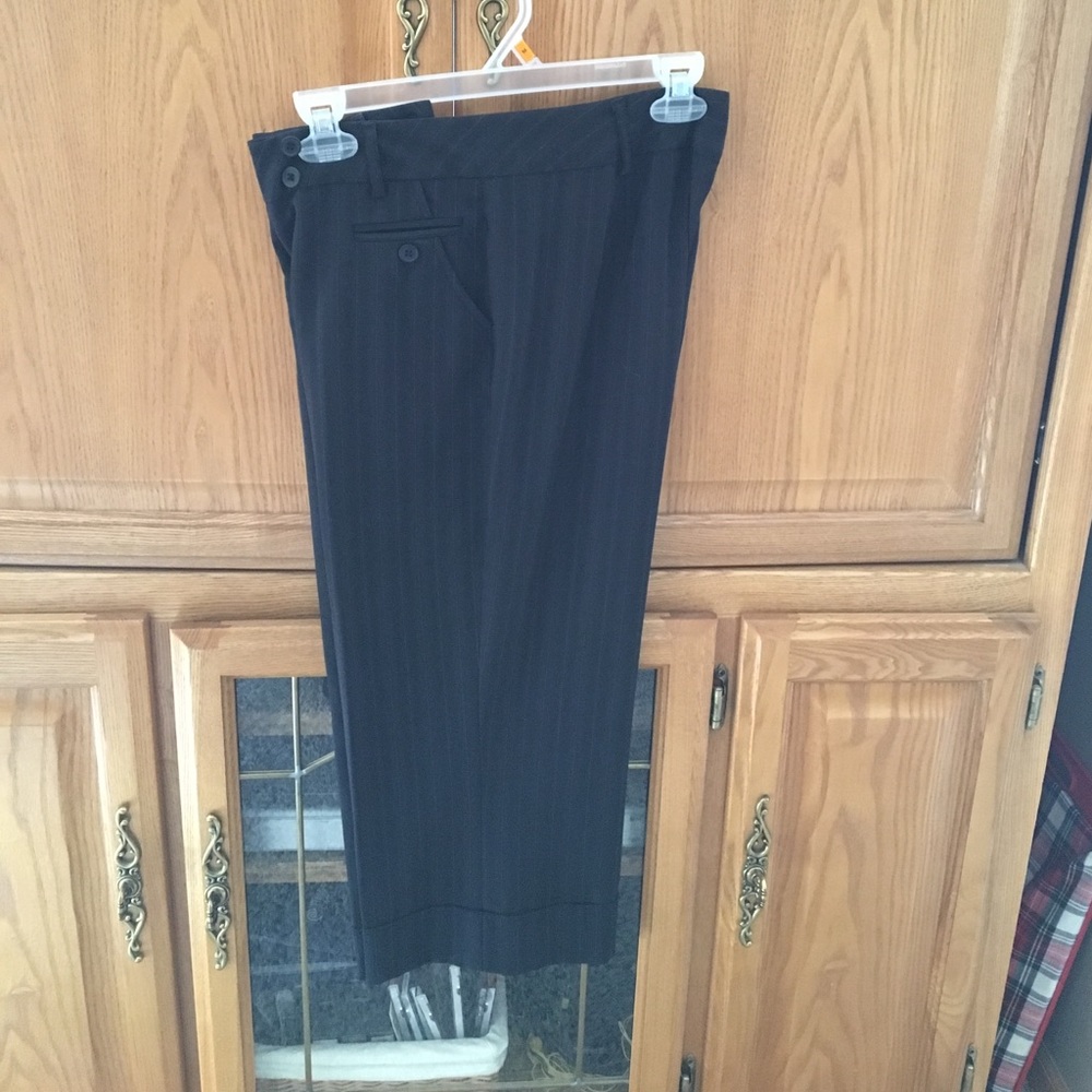 Pinstripe Capri pants